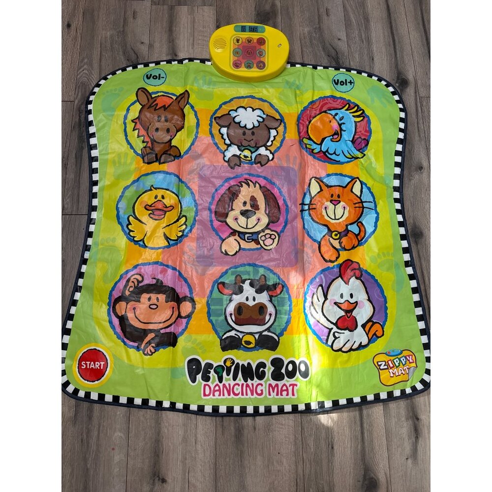 Zippy Mat Petting Zoo Dancing Mat Interactive Play Toy For Kids With Sound & Lig
